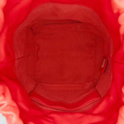 Chanel Lambskin CC Chain Frame Drawstring Bucket Bag