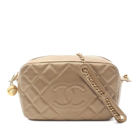 Chanel CC Quilted Lambskin Camera Crossbody
