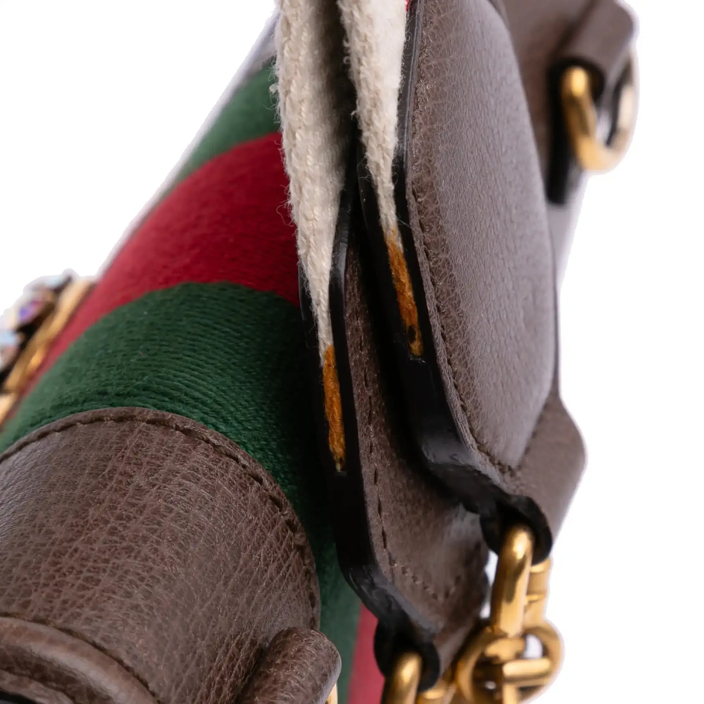 Gucci Small Linea Totem Crystal Heart Crossbody