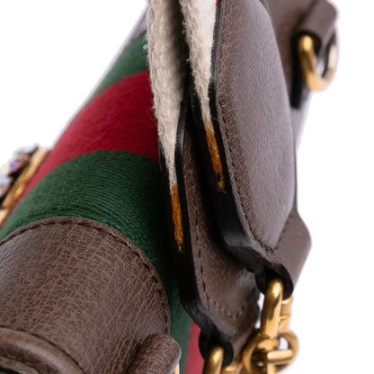 Gucci Small Linea Totem Crystal Heart Crossbody