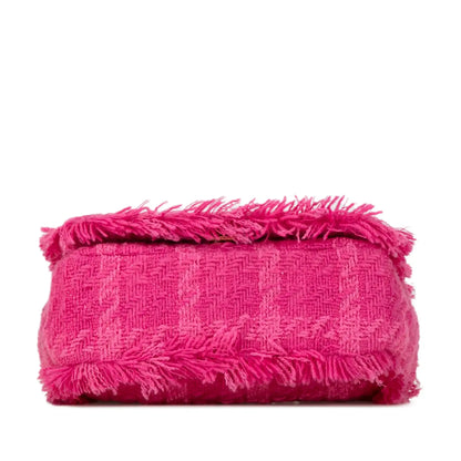 Chanel Wool Tweed Giant Logo Flap