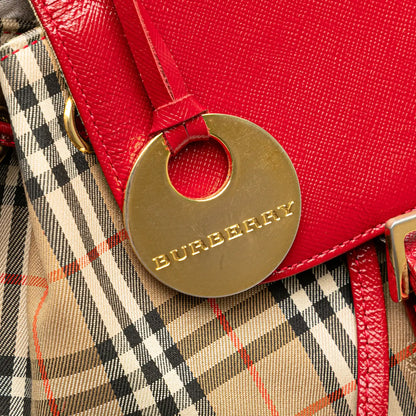 Burberry Haymarket Check Canvas Backpack