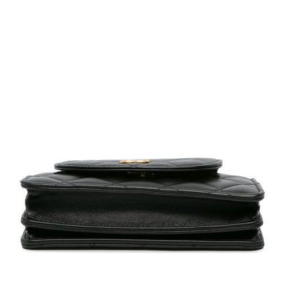 Chanel Mini CC Quilted Lambskin Phone Holder On Chain