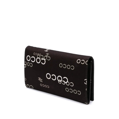 Channel Denim Coco Flap Wallet
