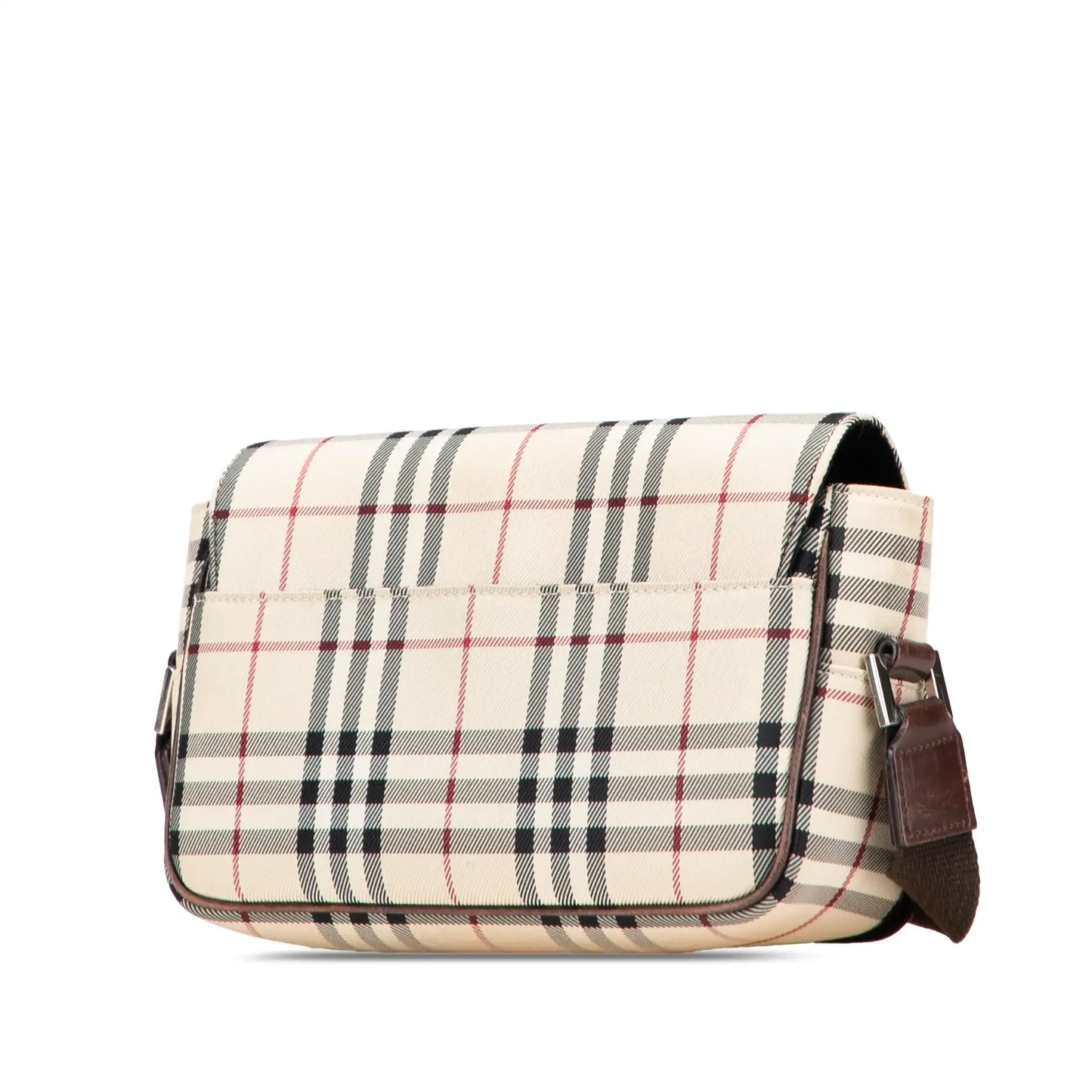 Burberry House Check Canvas Flap Crossbody