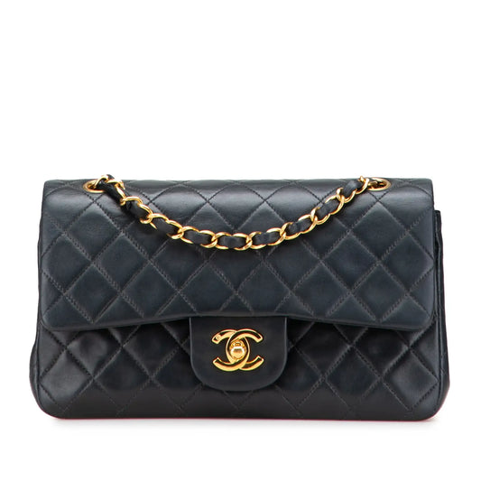 Channel Small Classic Lambskin Double Flap