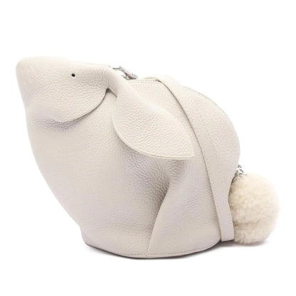 Loewe Mini Calfskin Shearling Bunny Crossbody
