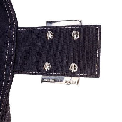 Fendi Canvas FF Marble Double Flap Shoulder Bag