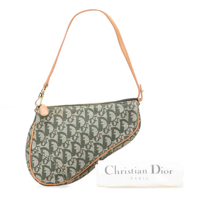 Dior Mini Diorissimo Canvas Saddle Pochette