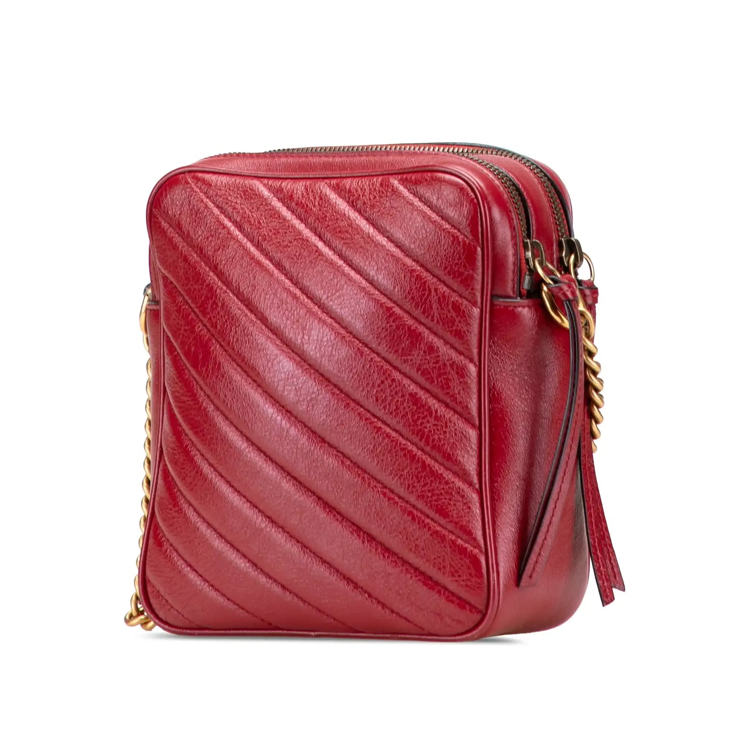 Gucci GG Marmont Matelasse Leather Double Zip Crossbody