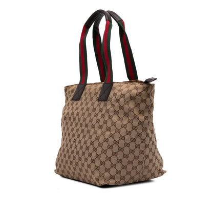 Gucci GG Canvas Web Tote