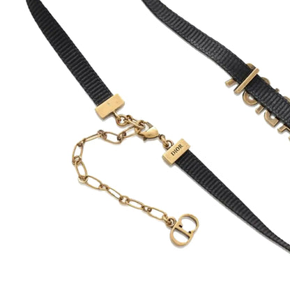 Dior Nylon Grosgrain Ribbon JAdior Choker Necklace