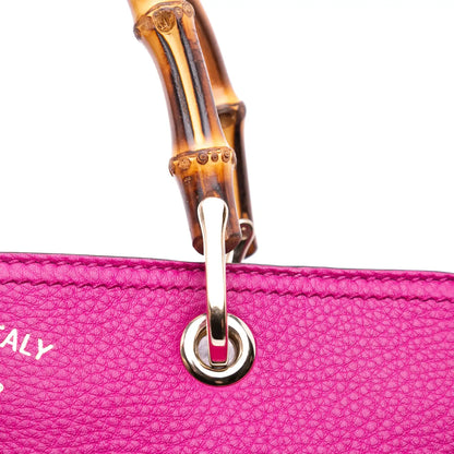 Gucci Medium Calfskin Bamboo Shopper Satchel