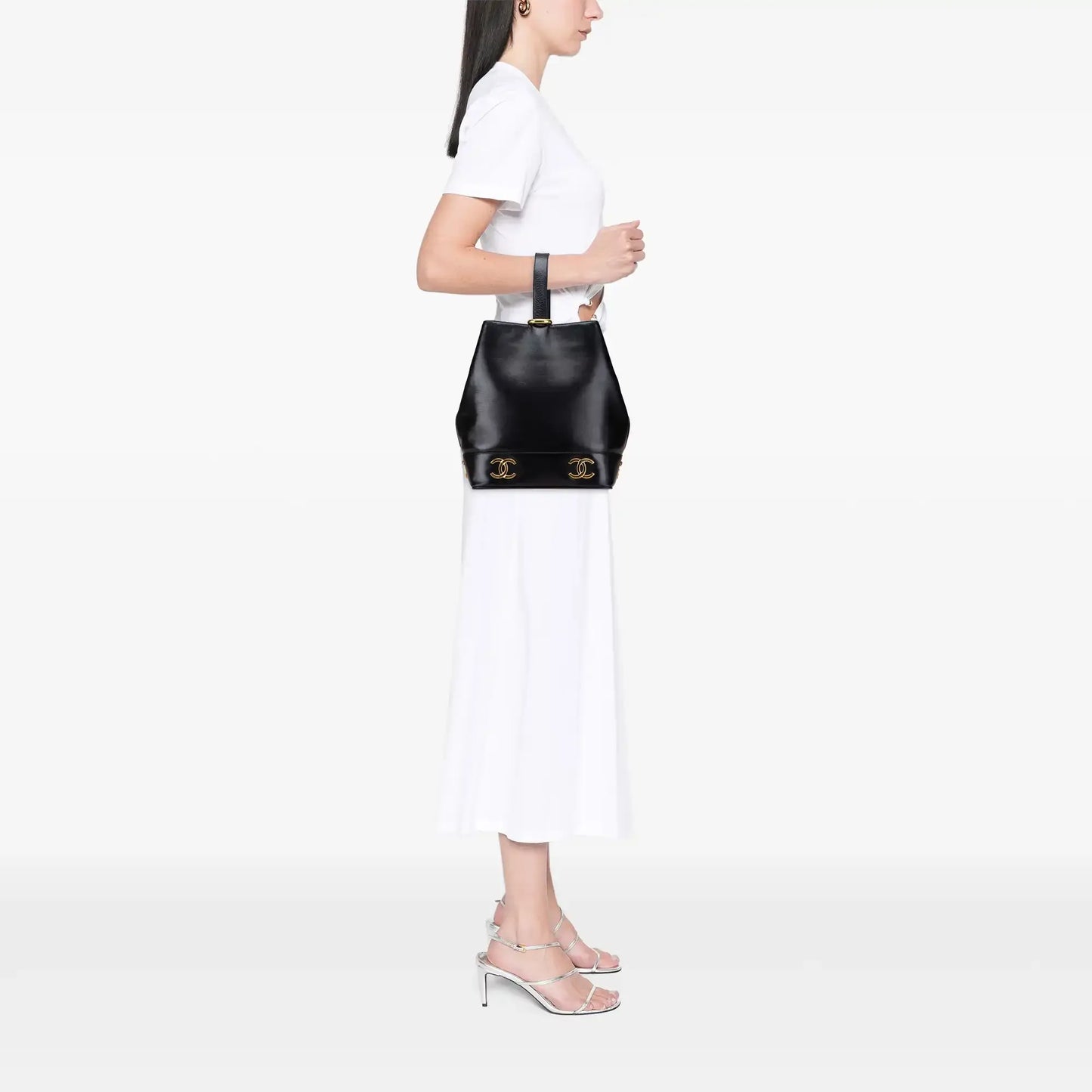Chanel Triple CC Lambskin Bucket