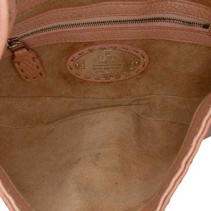 Fendi Leather Selleria Shoulder Bag