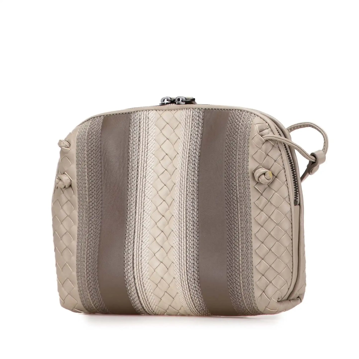 Bottega Veneta Nappa Intrecciato Striped Nodini Crossbody