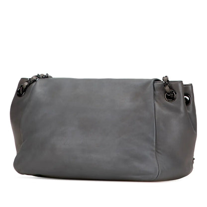 Chanel Lambskin Studded CC Accordion Flap