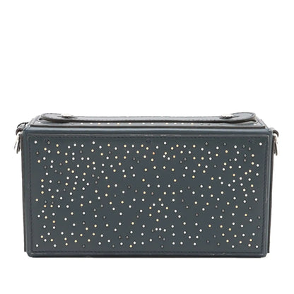 Fendi Studded Leather Soft Trunk Baguette Satchel