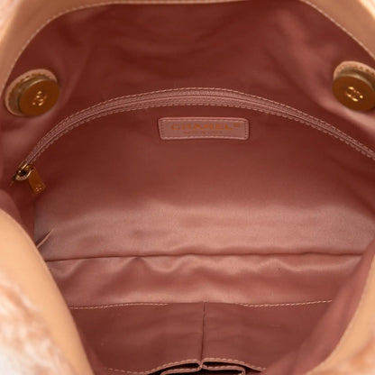 Chanel CC Fantasy Fur Clutch with Chain