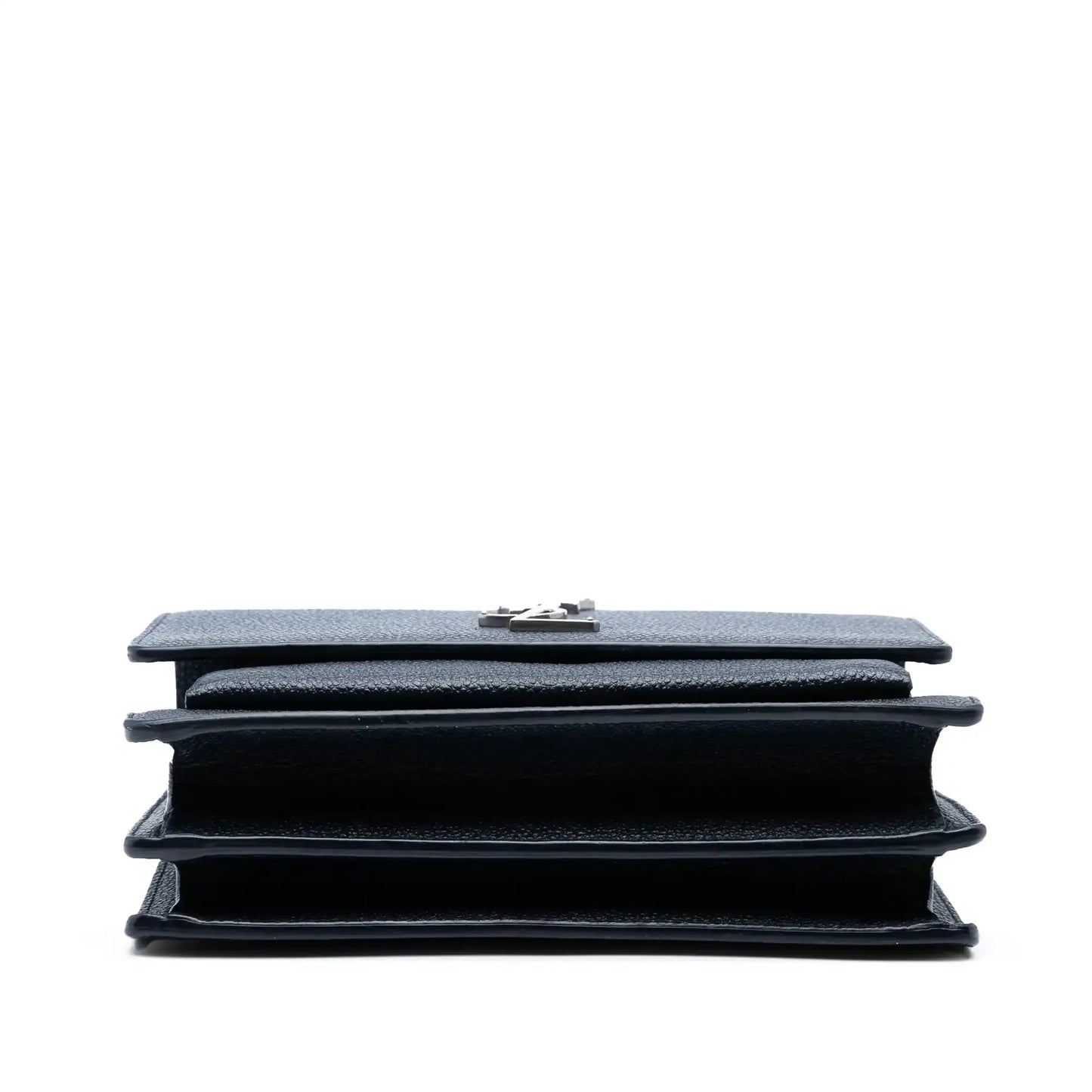 Saint Laurent Small Grained Calfskin Monogram Sunset Crossbody