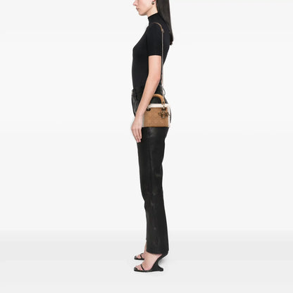 Dior Mini Suede Shearling Cannage Lady Dior