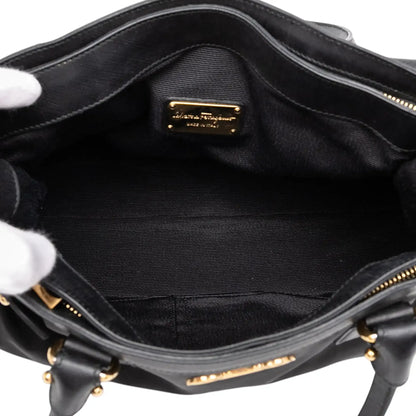 Ferragamo Nylon Gancini Satchel