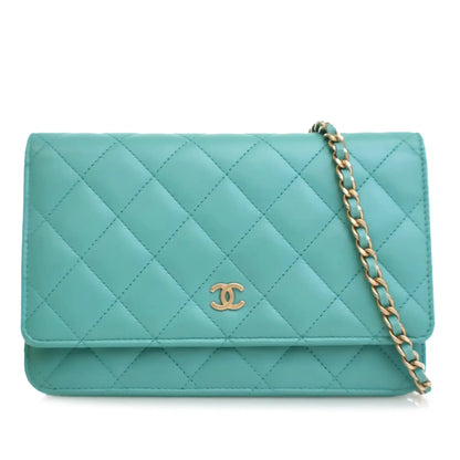 Chanel CC Quilted Lambskin Wallet On Chain
