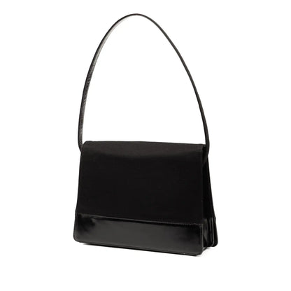 Chanel CC Jersey and Patent Shoulder Bag