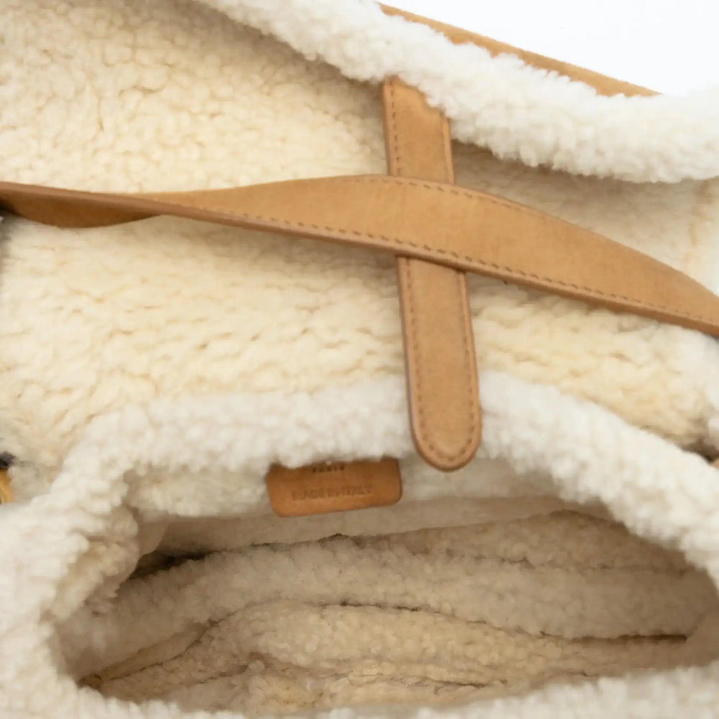 Dior Shearling Suede Saddle Bag