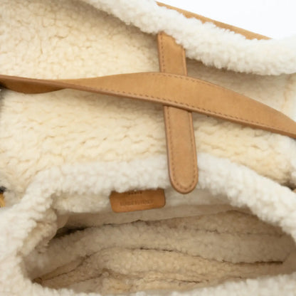 Dior Shearling Suede Saddle Bag