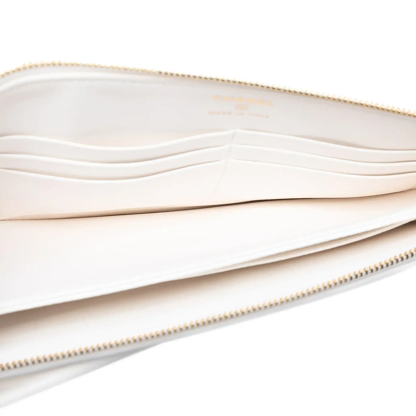 Chanel Lambskin Wave Clutch