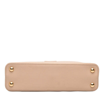 Louis Vuitton Grained Calfskin Capucines East West MM