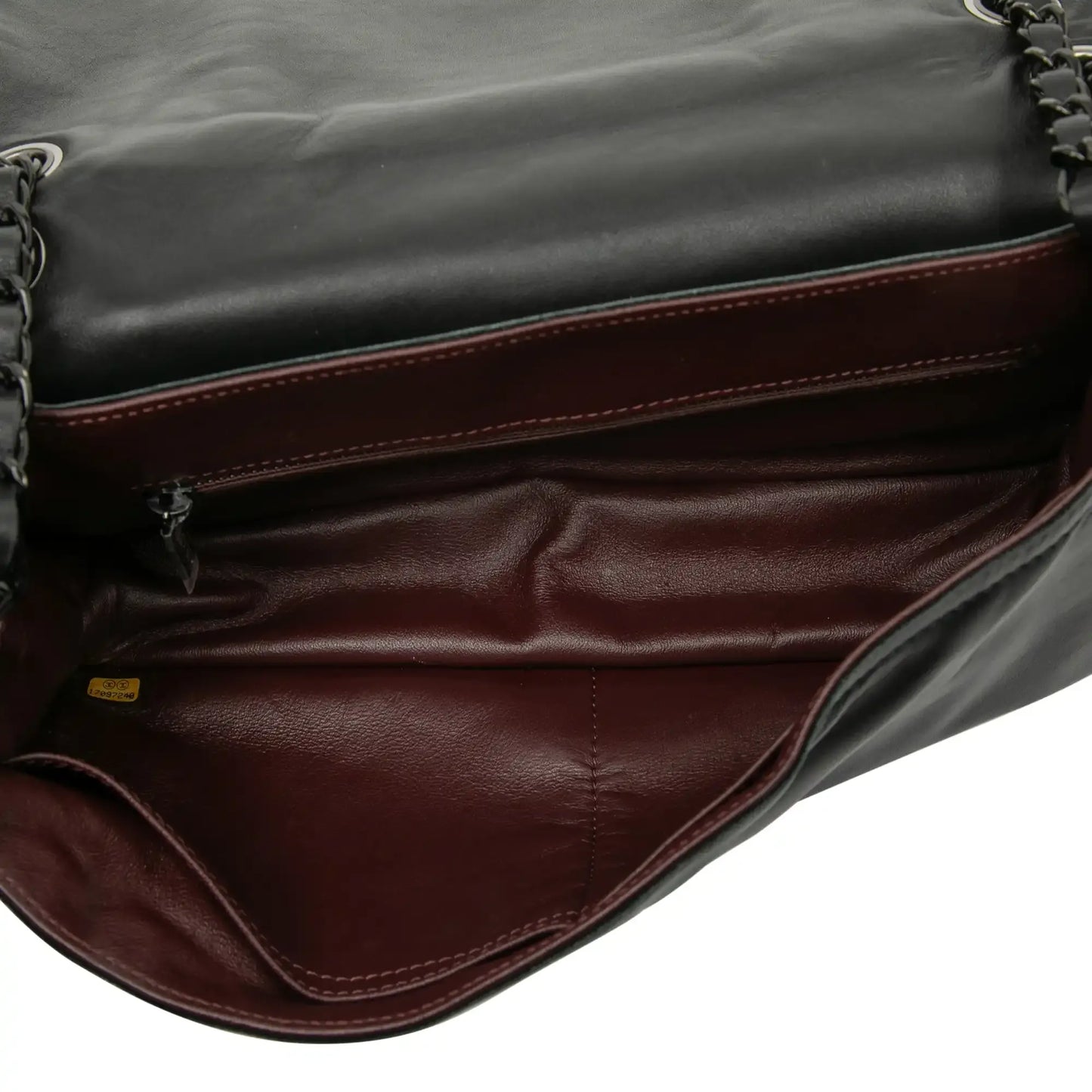 Chanel Large CC Quilted Lambskin and Shearling Single Flap