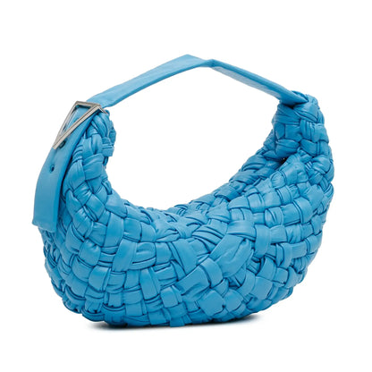 Bottega Veneta Paper Calfskin Intrecciato Banana Hobo Bag