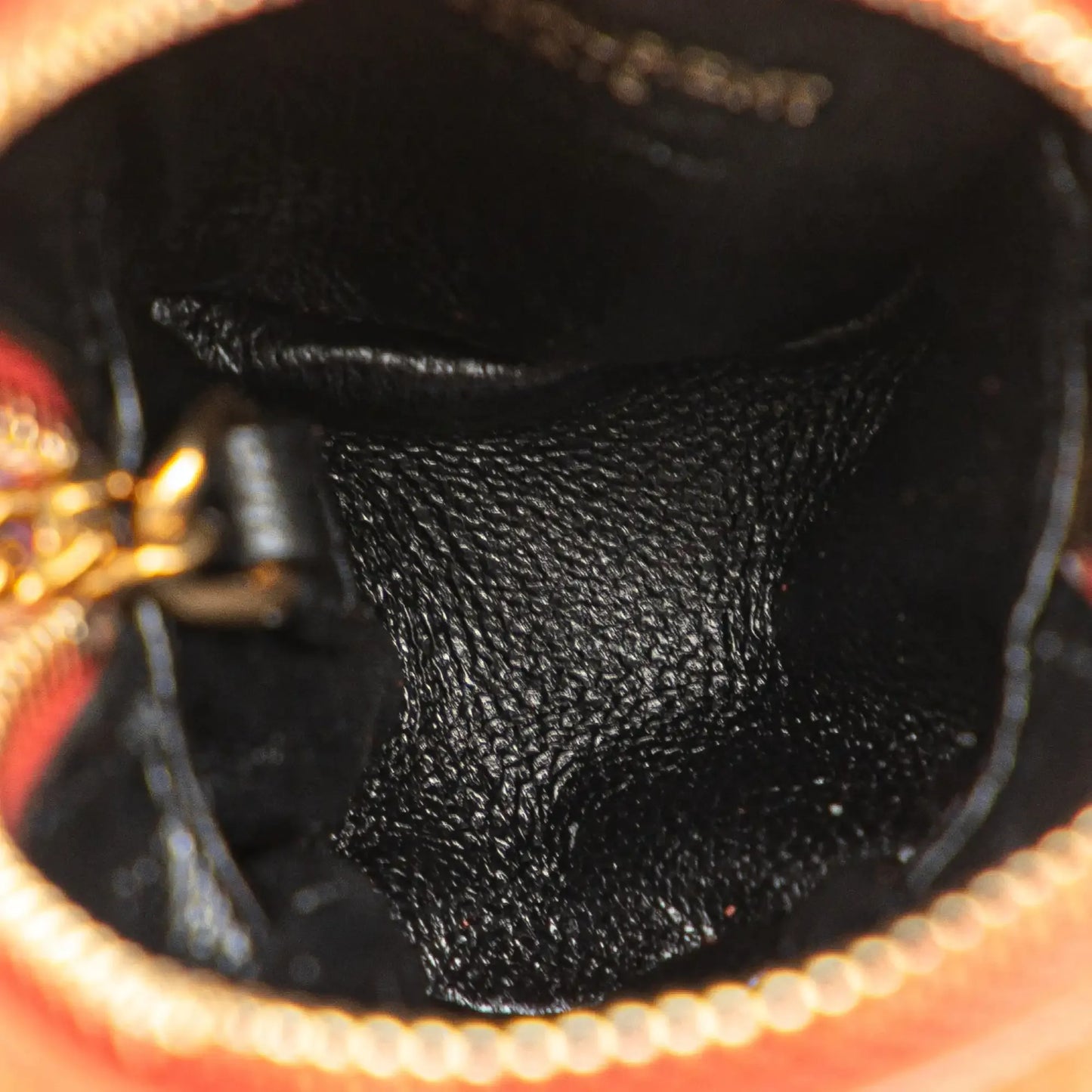 Saint Laurent Suede and Calfskin Jamie Cube Charm Coin Pouch