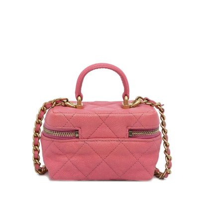 Chanel Micro Caviar Chain Vanity Bag