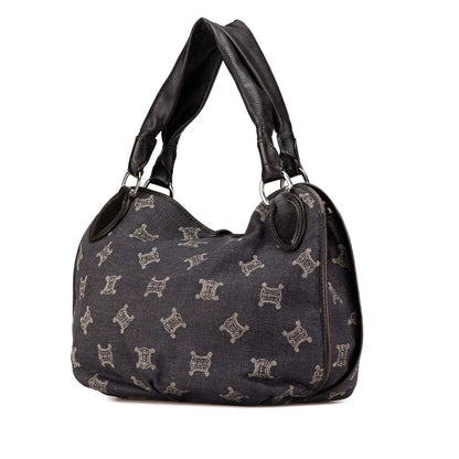 Celine Denim Macadam Bittersweet Hobo Bag
