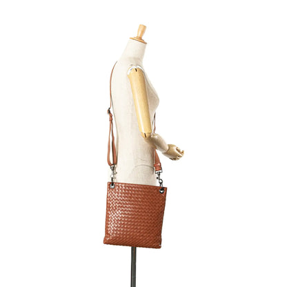 Bottega Veneta Leather Intrecciato Crossbody