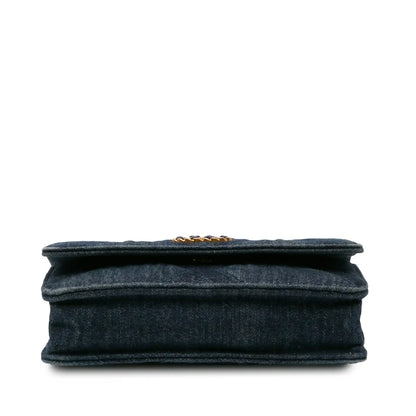 Chanel Denim 19 Flap Wallet On Chain