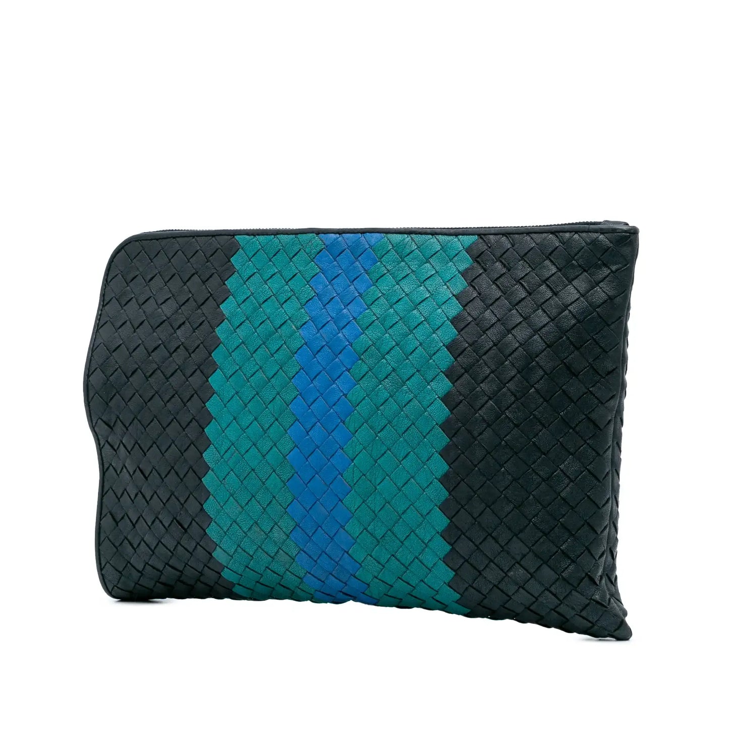 Bottega Veneta Tricolor Nappa Intrecciato Clutch