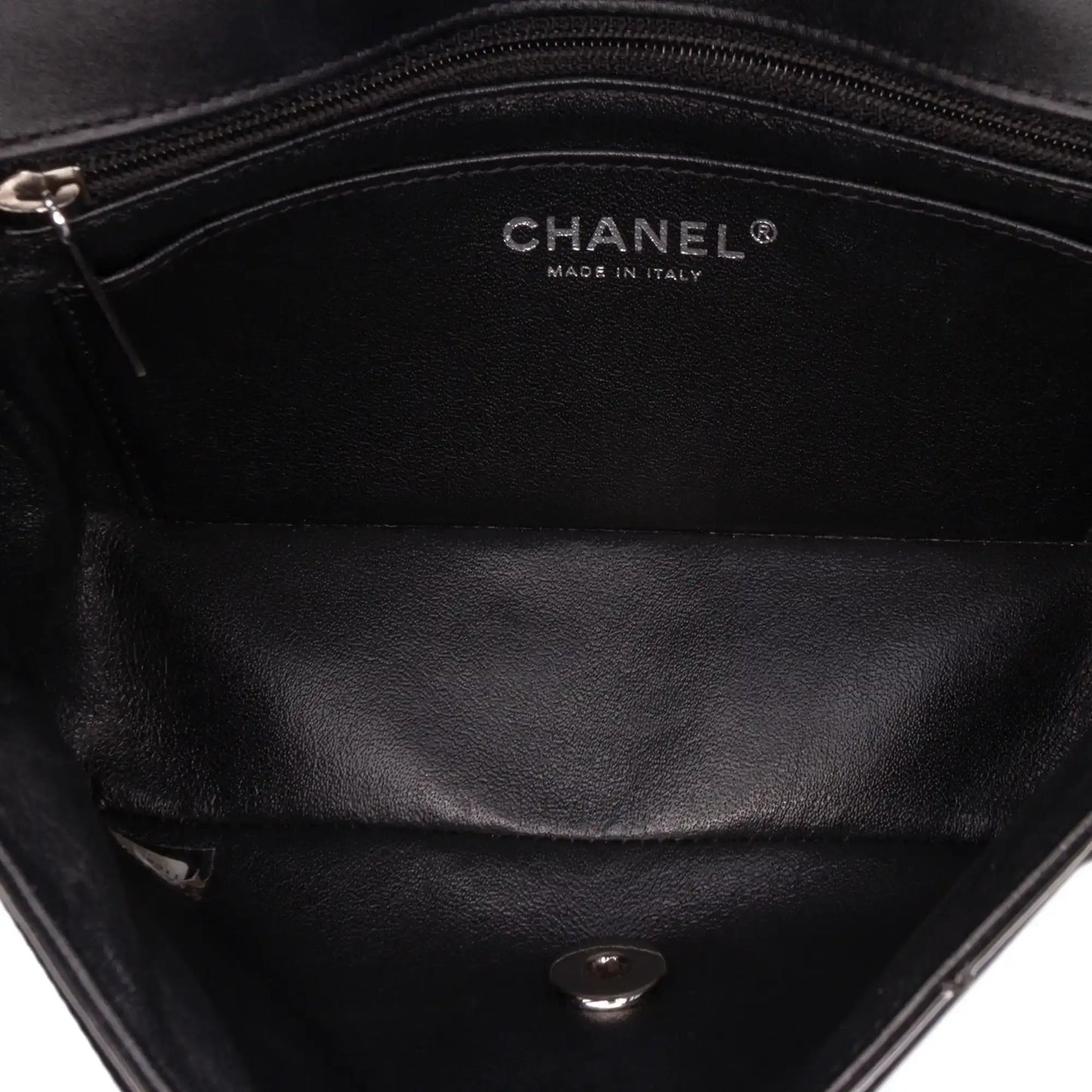 Chanel Mini Rectangular Classic Bicolor Patent Single Flap