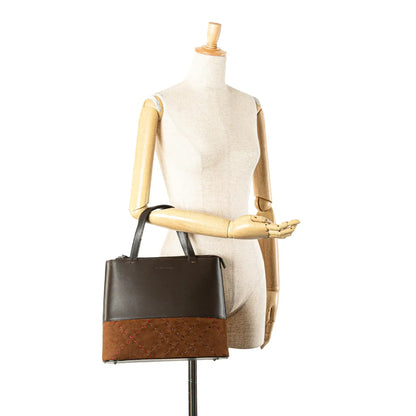 Burberry Leather and Suede Stitch Tote