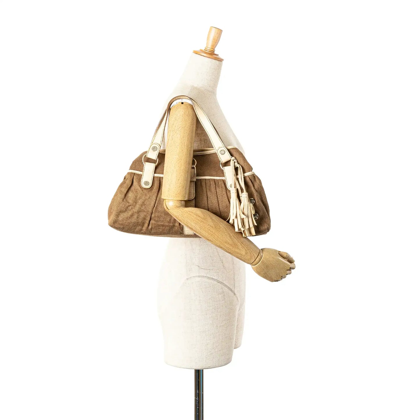 Celine Canvas Boogie Tassel Tote