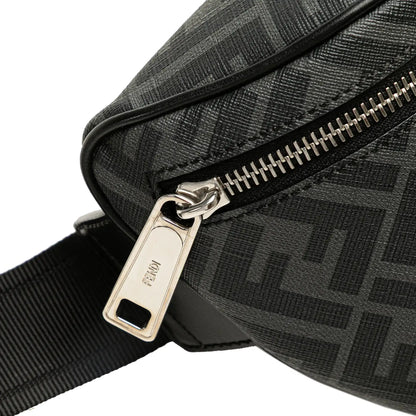 Fendi Zucca Coated Canvas Logo Belt Bag
