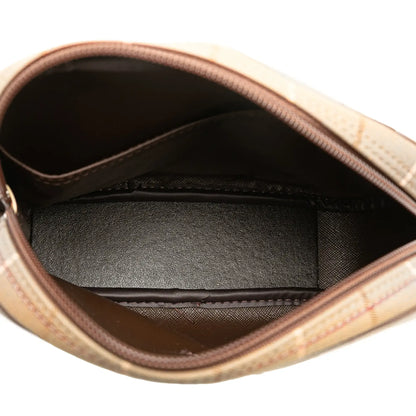 Burberry Vintage Check Canvas Clutch