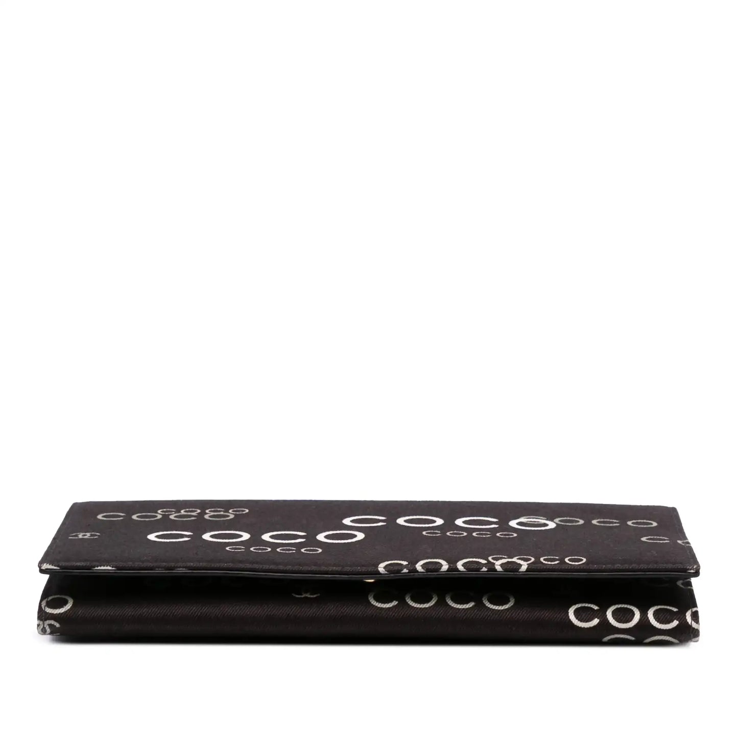 Channel Denim Coco Flap Wallet