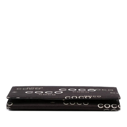 Channel Denim Coco Flap Wallet