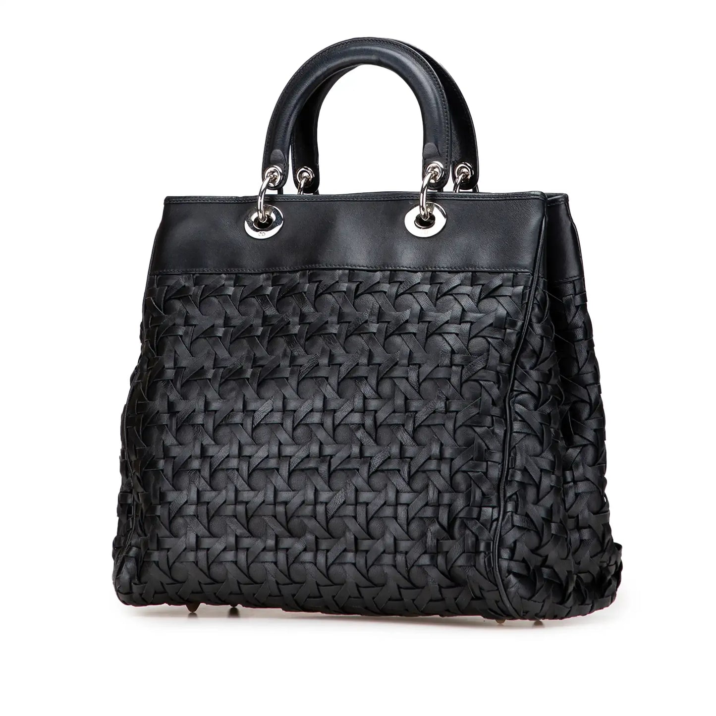 Dior Woven Lambskin Lady Dior Avenue Tote