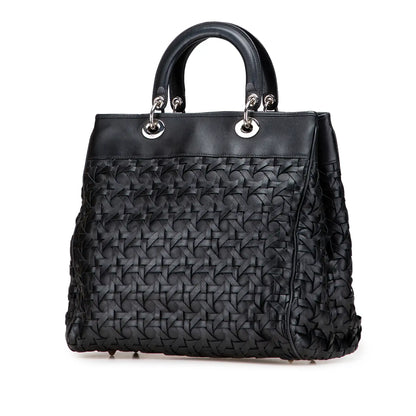Dior Woven Lambskin Lady Dior Avenue Tote