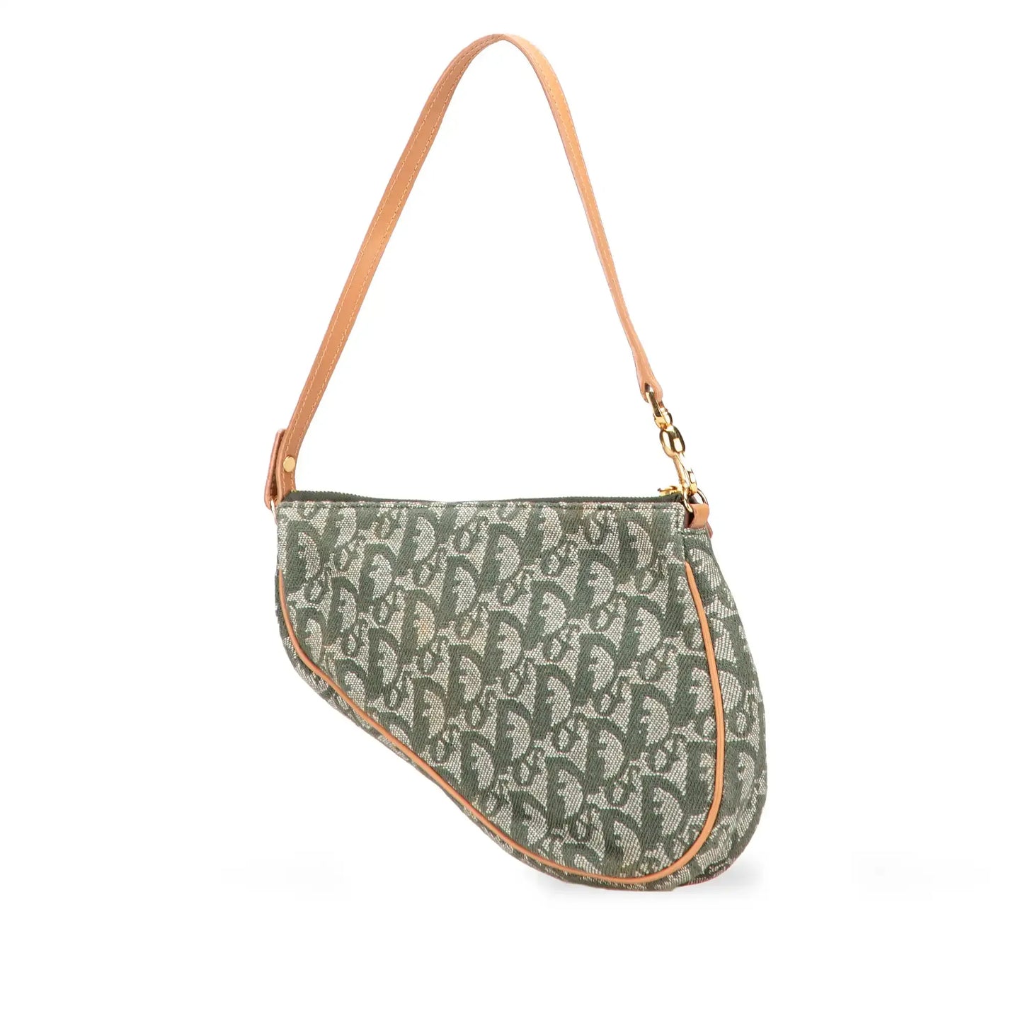 Dior Mini Diorissimo Canvas Saddle Pochette